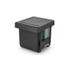 Kosz szafkowy Sort & Go 2x10L + 20L Dark Grey & Jade Green